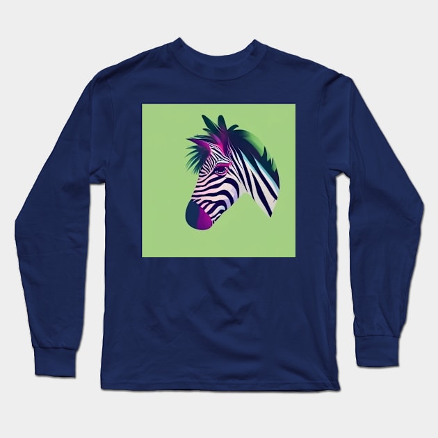 zebra stripes cute Long Sleeve T-Shirt by A.S.P.E.D.I.A